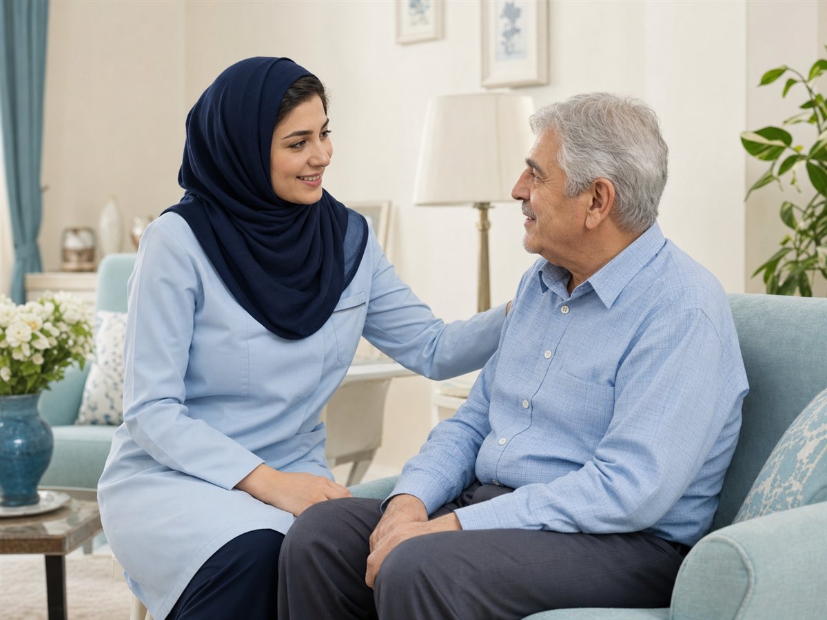 همراه سلامت آواهمیار در کنار سالمند